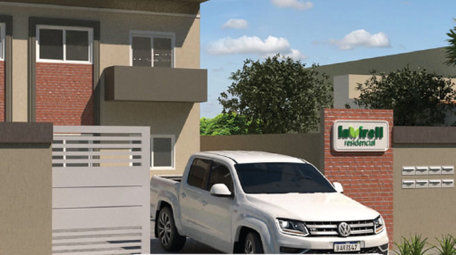 Fachada do Lavire II Residencial, entregue em Cidade Ocidental, GO